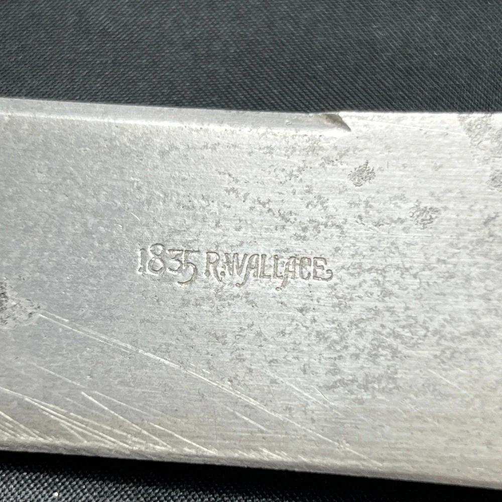 VTG 1835 R Wallace Silver Plate 3 Pcs Carving Set Knife Fork Steel Ornate Floral
